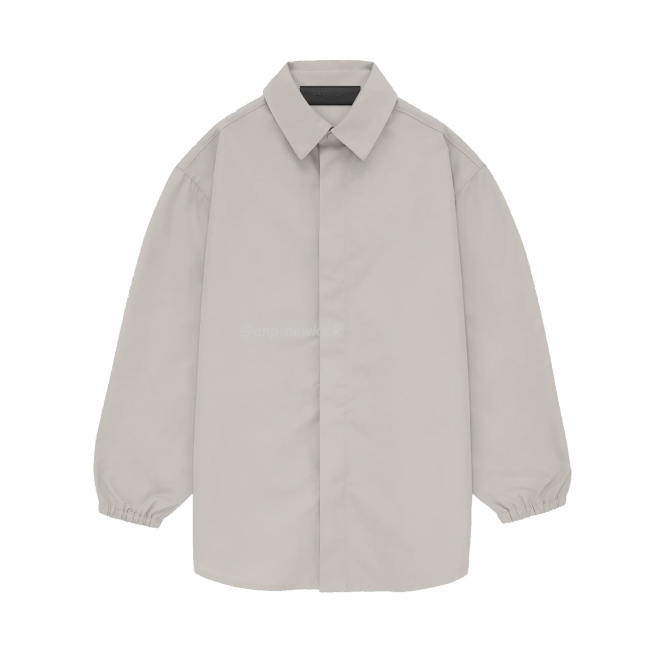 Fear Of God Essentials Fog 23fw Tie Cuffed Shirt Black Apricot Gray S Xl (2) - newkick.app